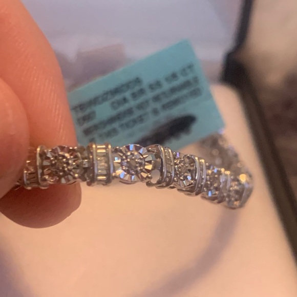 Belk Fine Jewelers Effy Reflection Sterling Silver and Diamond Bracelet - Picture 4 of 10